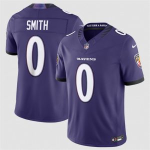 Baltimore Ravens #0 Roquan Smith Purple 2026 F.U.S.E Vapor Stitched Limited Jersey