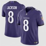 Baltimore Ravens #8 Lamar Jackson Purple 2026 F.U.S.E Vapor Stitched Limited Jersey