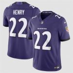 Baltimore Ravens #22 Derrick Henry Purple 2026 F.U.S.E Vapor Stitched Limited Jersey