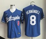 Los Angeles Dodgers #8 Enrique Hern¨¢ndez Royal 2026 Gold Collection Stitched Jersey
