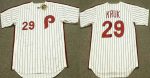 Philadelphia Phillies #29 John Kruk White Stitched Jersey