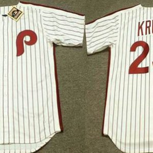 Philadelphia Phillies #29 John Kruk White Stitched Jersey