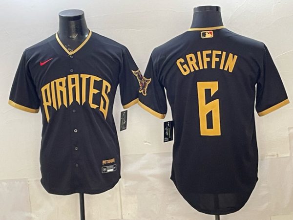 Pittsburgh Pirates #6 Konnor Griffin Black 2026 City Connect Stadium Stitched Jersey