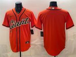 San Francisco Giants Blank Orange Cool Base Stitched Jersey