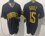 Pittsburgh Pirates #15 Oneil Cruz Black 2026 City Connect Stadium Jersey