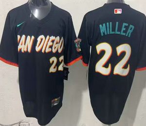 San Diego Padres #22 Mason Miller Black 2026 City Connect Stadium Jersey
