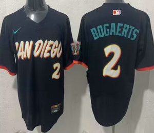 San Diego Padres #2 Xander Bogaerts Black 2026 City Connect Stadium Jersey