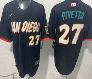 San Diego Padres #27 Nick Pivetta Black 2026 City Connect Stadium Jersey