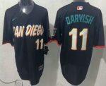 San Diego Padres #11 Yu Darvish Black 2026 City Connect Stadium Jersey
