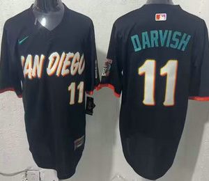 San Diego Padres #11 Yu Darvish Black 2026 City Connect Stadium Jersey