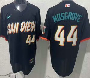 San Diego Padres #44 Joe Musgrove Black 2026 City Connect Stadium Jersey