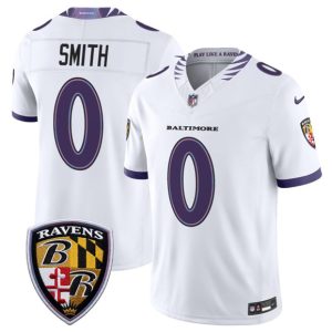 Baltimore Ravens #0 Roquan Smith White 2026 F.U.S.E. Vapor Limited Stitched Jersey