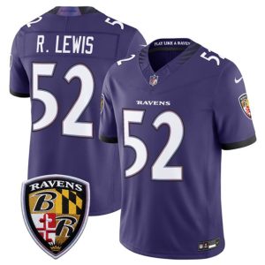 Baltimore Ravens #52 Ray Lewis Purple 2026 F.U.S.E Vapor Limited Stitched Jersey