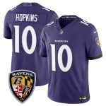 Baltimore Ravens #10 DeAndre Hopkins Purple 2026 F.U.S.E Vapor Limited Stitched Jersey