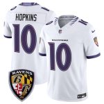 Baltimore Ravens #10 DeAndre Hopkins White 2026 F.U.S.E. Vapor Limited Stitched Jersey
