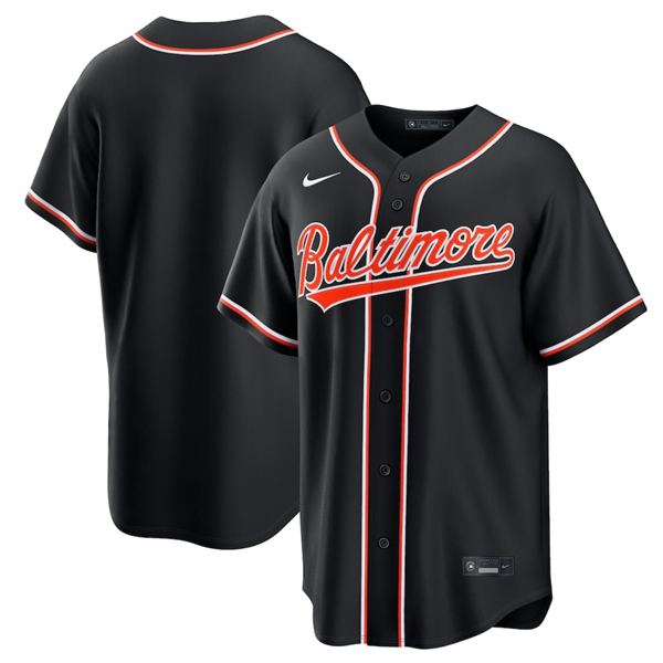 Baltimore Orioles Blank Black Out Stitched Jersey