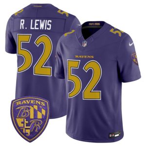 Baltimore Ravens #52 Ray Lewis Purple 2026 F.U.S.E. Alternate Vapor Limited Stitched Jersey