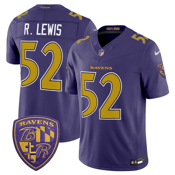 Baltimore Ravens #52 Ray Lewis Purple 2026 F.U.S.E. Alternate Vapor Limited Stitched Jersey