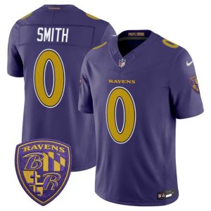 Baltimore Ravens #0 Roquan Smith Purple 2026 F.U.S.E. Alternate Vapor Limited Stitched Jersey