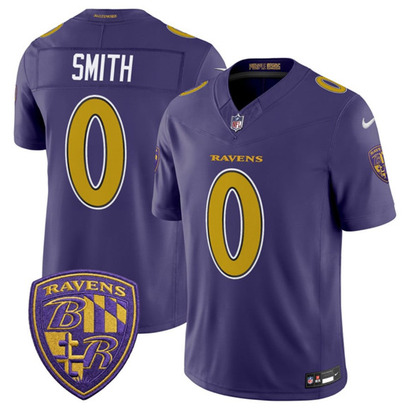 Baltimore Ravens #0 Roquan Smith Purple 2026 F.U.S.E. Alternate Vapor Limited Stitched Jersey