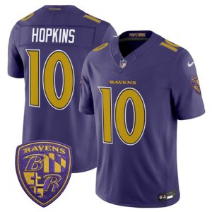 Baltimore Ravens #10 DeAndre Hopkins Purple 2026 F.U.S.E. Alternate Vapor Limited Stitched Jersey