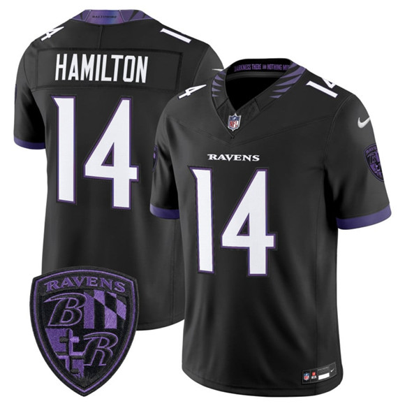 Baltimore Ravens #14 Kyle Hamilton Black 2026 F.U.S.E. Alternate Vapor Limited Stitched Jersey