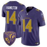 Baltimore Ravens #14 Kyle Hamilton Purple 2026 F.U.S.E. Alternate Vapor Limited Stitched Jersey
