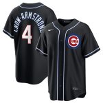 Chicago Cubs #4 Pete Crow-Armstrong 2026 Black Out Stitched Jersey