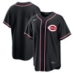 Cincinnati Reds Blank Black Out Stitched Jersey