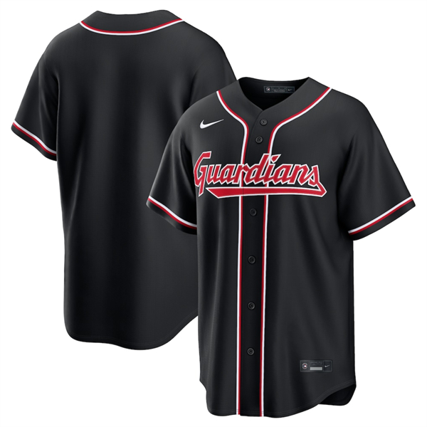 Cleveland Guardians Blank 2026 Black Out Stitched Jersey