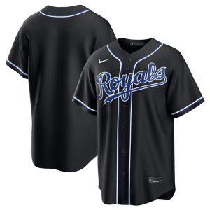 Kansas City Royals Blank Black Out Stitched Jersey