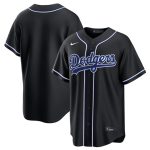 Los Angeles Dodgers Blank 2026 Black Out Stitched Jersey