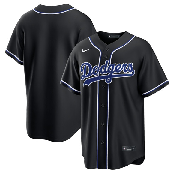 Los Angeles Dodgers Blank 2026 Black Out Stitched Jersey