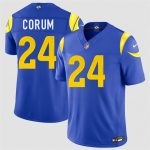 Los Angeles Rams #24 Blake Corum Royal 2026 F.U.S.E. Vapor Limited Stitched Jersey