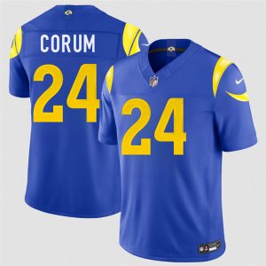 Los Angeles Rams #24 Blake Corum Royal 2026 F.U.S.E. Vapor Limited Stitched Jersey