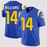 Los Angeles Rams #14 Mario Williams Royal 2026 F.U.S.E. Vapor Limited Stitched Jersey