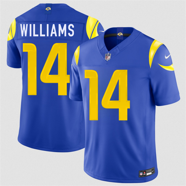 Los Angeles Rams #14 Mario Williams Royal 2026 F.U.S.E. Vapor Limited Stitched Jersey