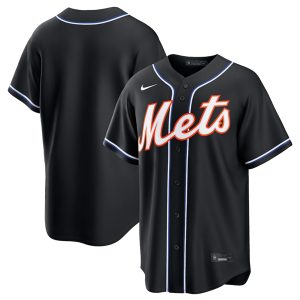 New York Mets Blank 2026 Black Out Stitched Jersey