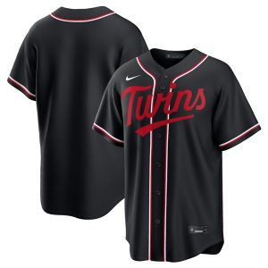 Minnesota Twins Blank Black Out Stitched Jersey