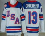USA #13 Johnny Gaudreau White 2026 olympics authentic jersey