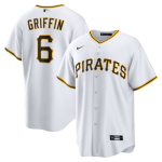 Pittsburgh Pirates #6 Konnor Griffin Nike White Home Replica Jersey