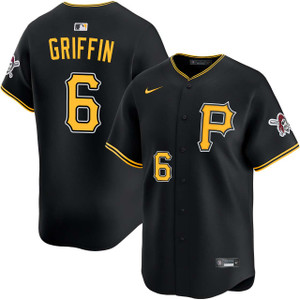 Pittsburgh Pirates #6 Konnor Griffin Nike Black Alt Limited Jersey