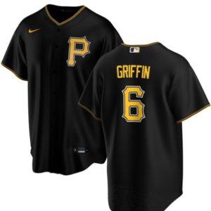 Pittsburgh Pirates #6 Konnor Griffin Black Cool Base Stitched Jersey