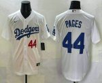 Los Angeles Dodgers #44 Andy Pages Number White Cool Base Stitched Jersey