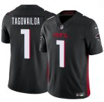 Atlanta Falcons #1 Tua Tagovailoa Black 2026 F.U.S.E. Vapor Untouchable Limited Stitched Jersey