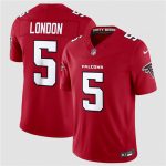 Atlanta Falcons #5 Drake London Red 2026 New F.U.S.E. Vapor Untouchable Limited Stitched Jersey