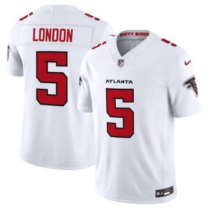 Atlanta Falcons #5 Drake London White 2026 New F.U.S.E. Vapor Untouchable Limited Stitched Jersey