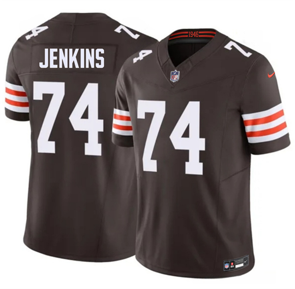 Cleveland Browns #74 Elgton Jenkins Brown 2026 F.U.S.E. Vapor Limited Stitched Jersey