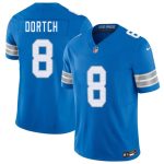 Detroit Lions #8 Greg Dortch Blue 2026 F.U.S.E. Vapor Limited Stitched Game Jersey
