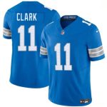 Detroit Lions #11 Damone Clark Blue 2026 F.U.S.E. Vapor Limited Stitched Game Jersey